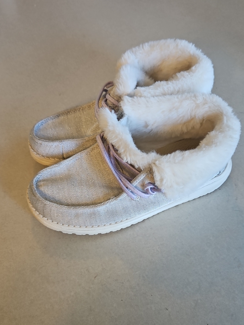 Hey Dude Britt Youth Stretch Fleece White